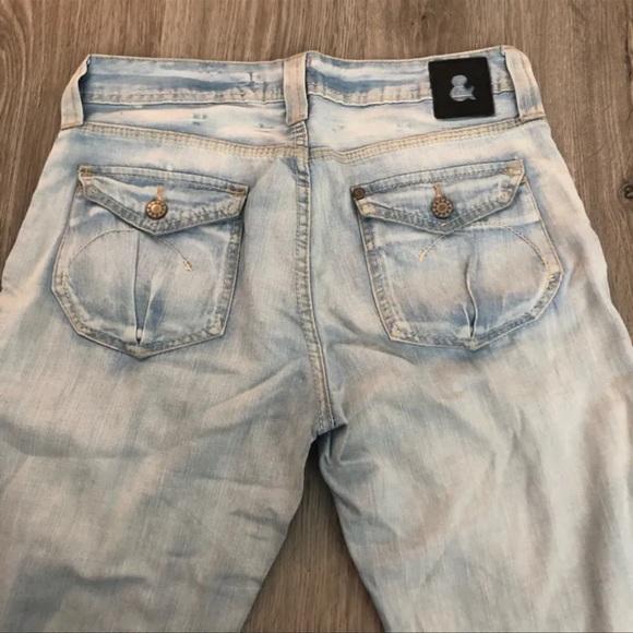 🆕 Brazil 🇧🇷 Wide Leg Denim Jeans Flare capris - Picture 6 of 6